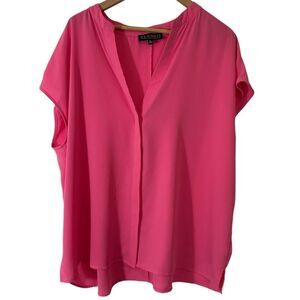 Eloquii Notch Collar‎ Hot Pink Dolman Sleeve Blouse size 20